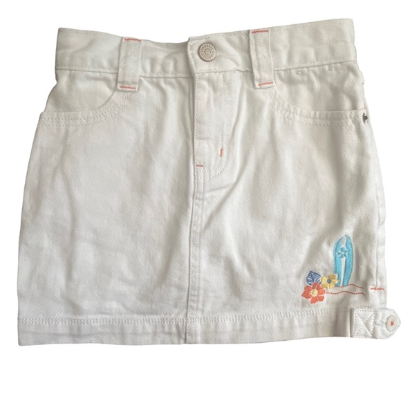 Gymboree Other - Gymboree White denim skirt size 3/4
